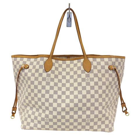 louis vuitton white tote bag.